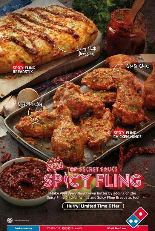 Domino's Membawa Kehangatan Dengan Piza Sos 'Top Secret' Pedas Memikat