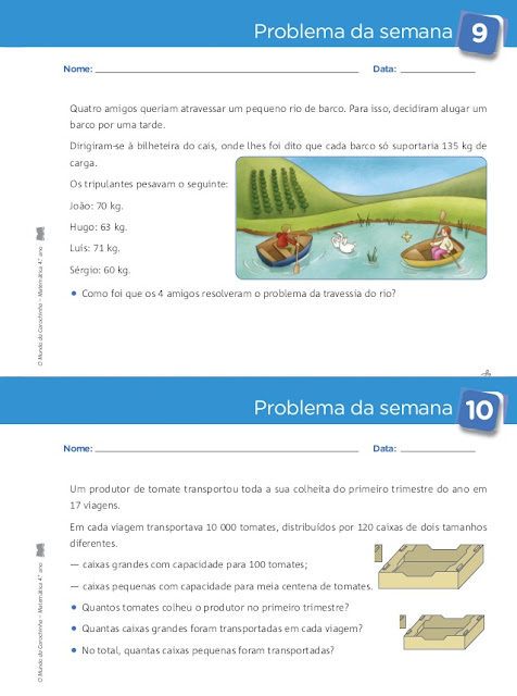 Caderno de Problemas 4º Ano