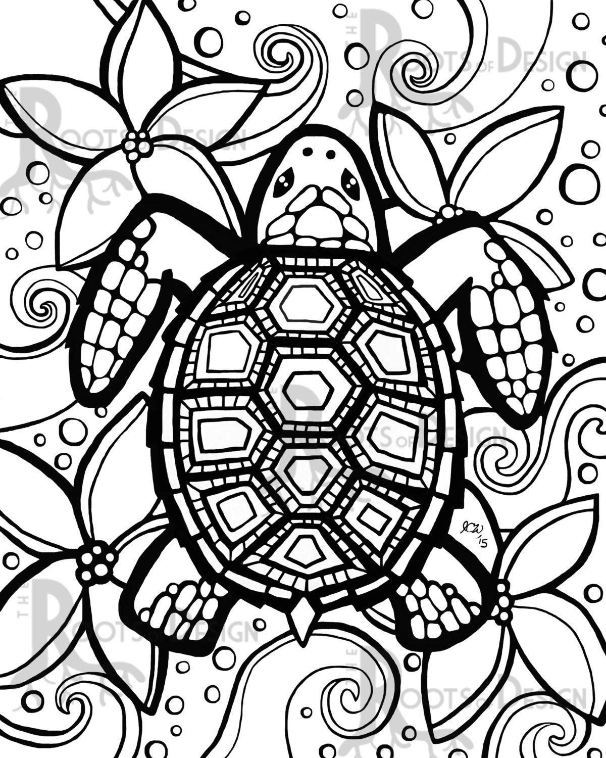 Turtle Printable Coloring Pages Coloring Print