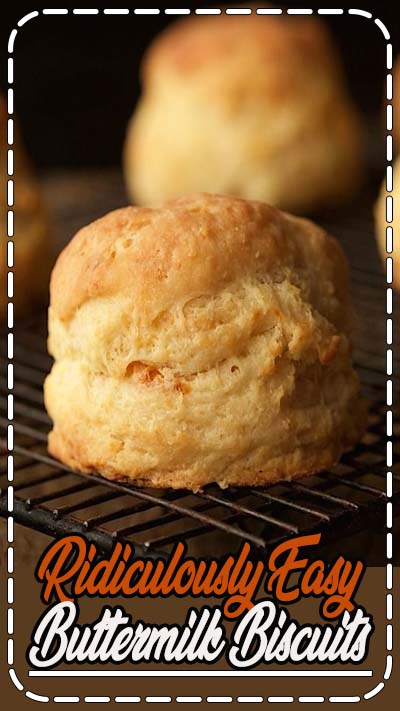 These Ridiculously Easy Buttermilk Biscuits are easy, as in less than 10 minutes to throw together. Before you know it, tall, flaky, incredibly delicious biscuits will be rolling out of your oven!