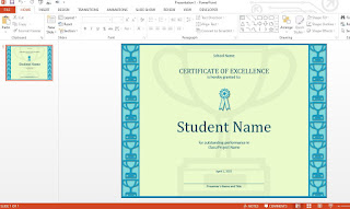 Sertifikat di PowerPoint
