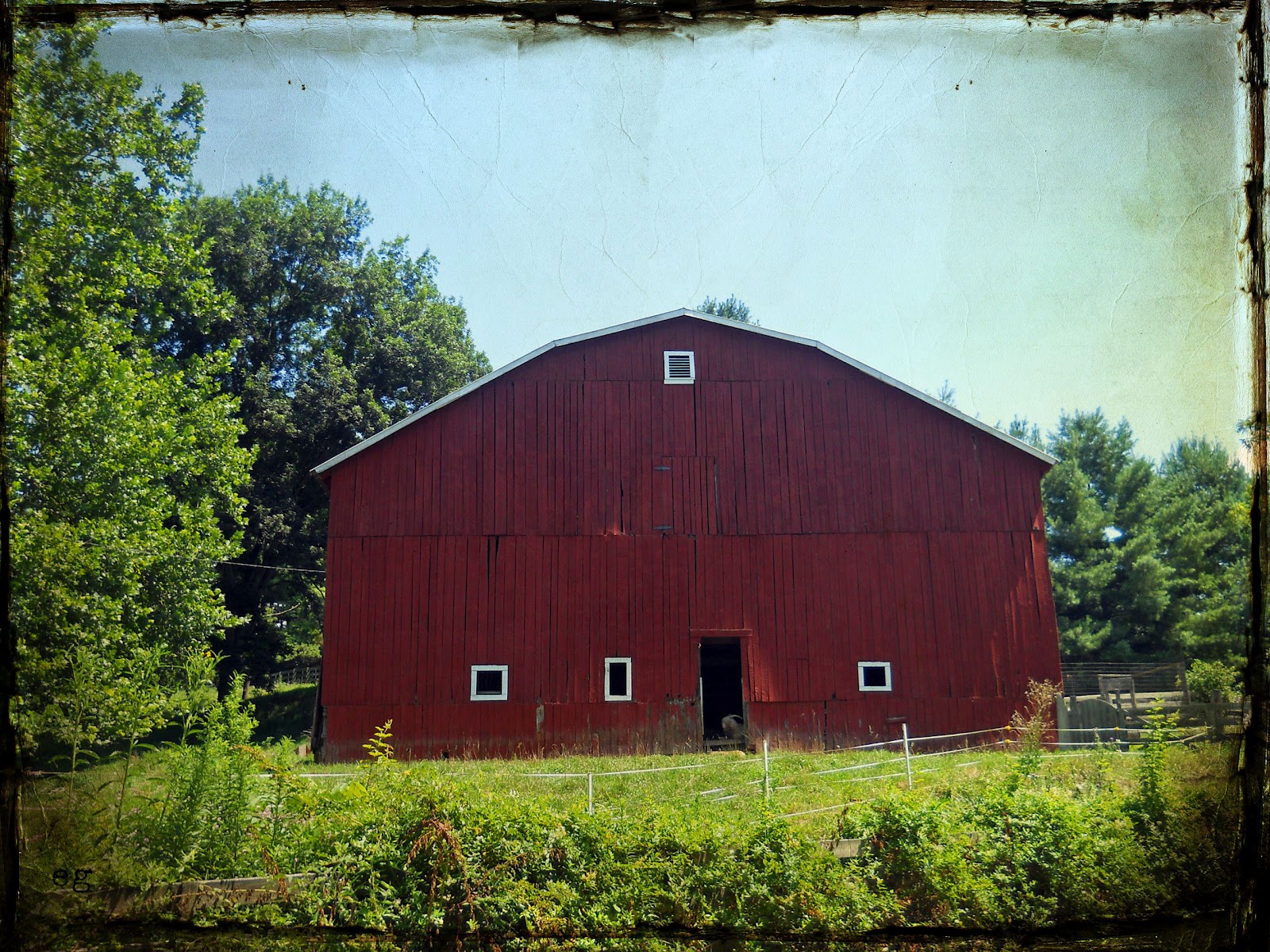 the last door down the hall Digital Photograph North Carolina Red Barn