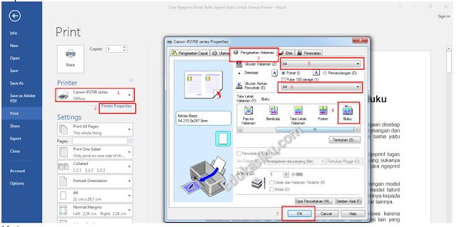 Cara Ngeprint Bolak Balik untuk membuat booklet