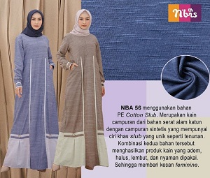 KOLEKSI GAMIS NIBRAS TERBARU NBRS NB A56