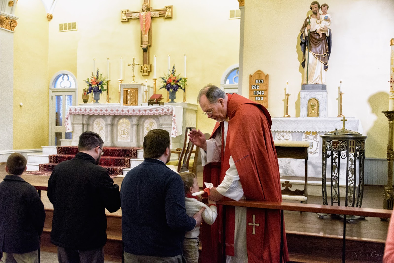 St. Blase Blessing of Throats Photos & Prayer Totus Tuus Family