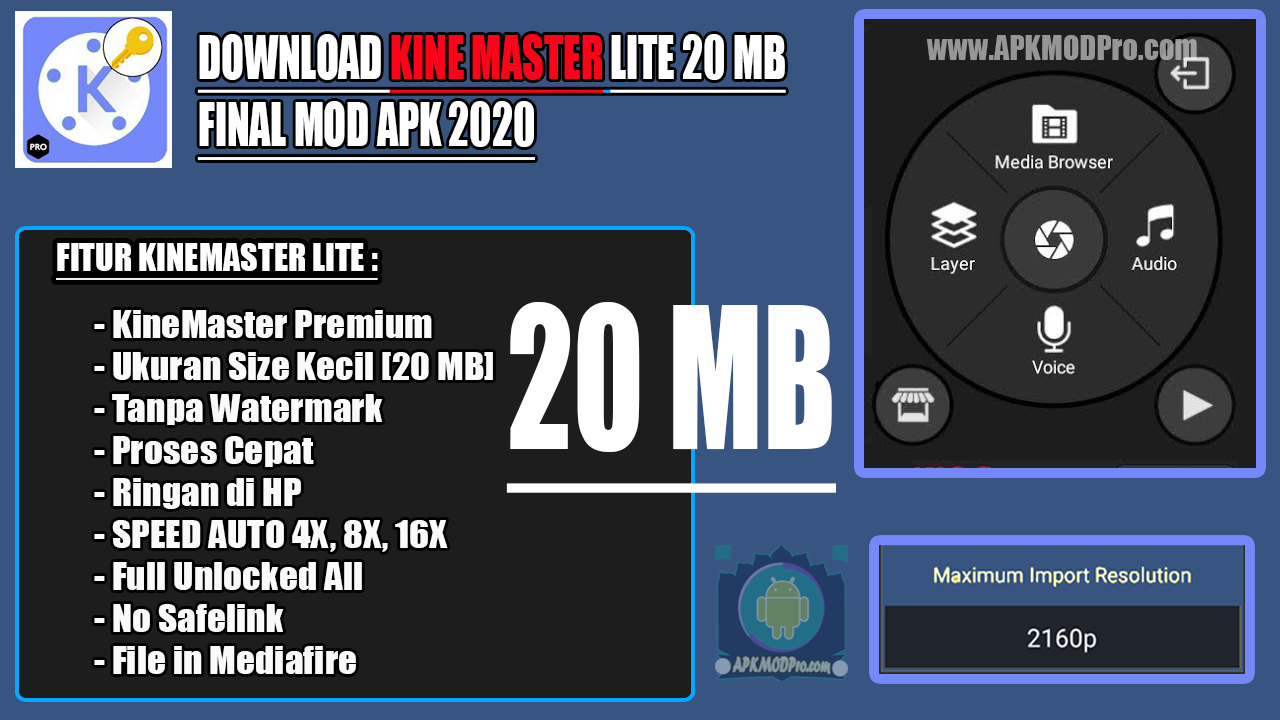Download KineMaster Lite Final MOD Apk [Full Unlocked]