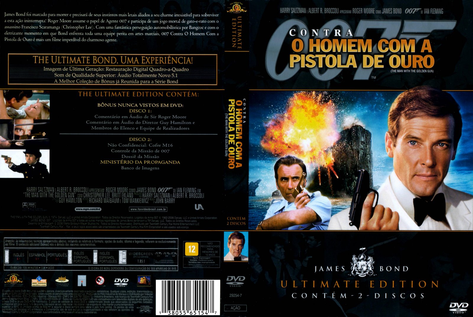007 contra o homem com a pistola de ouro Base 007 Contra O Homem Com A Pistola De Ouro Capa Filme Dvd