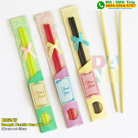 Sumpit Plastik Box Hias