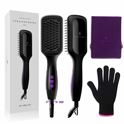 Hair Brush Straightener