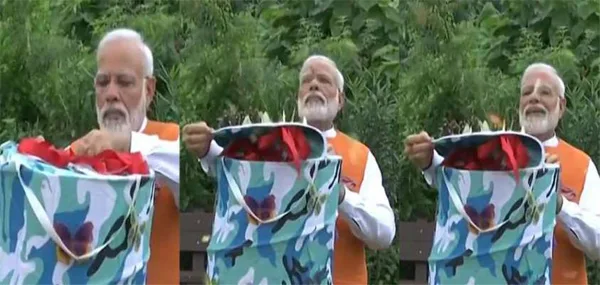 News, National, India, Gujarath, PM, Narendra Modi, Birthday, Butterflies, Garden, Flight, PM Modi on His 69th Birthday at Butterfly Garden