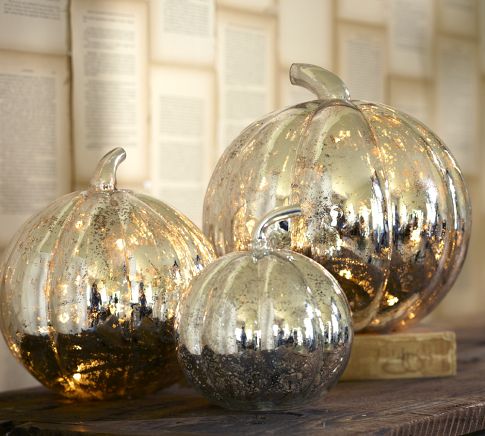 The Silver Lining: Antique Mercury Glass Pumpkins