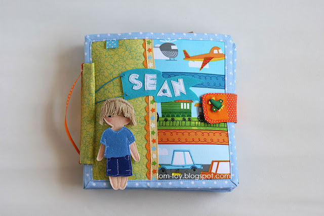 Travel quiet book, cloth busy book for a boy. Развивающая книга путешествия для мальчика