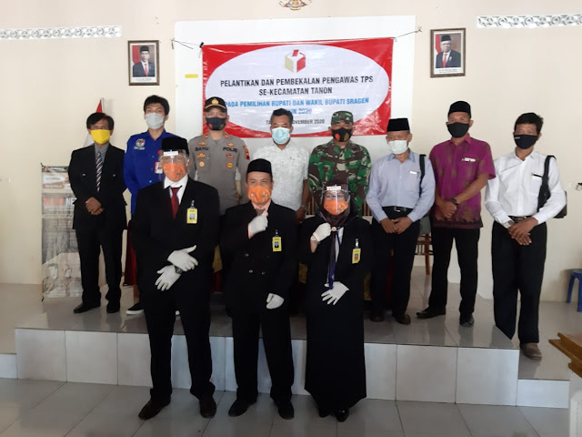 Pelantikan dan Pembekalan Pengawasan TPS Se Kec Tanon