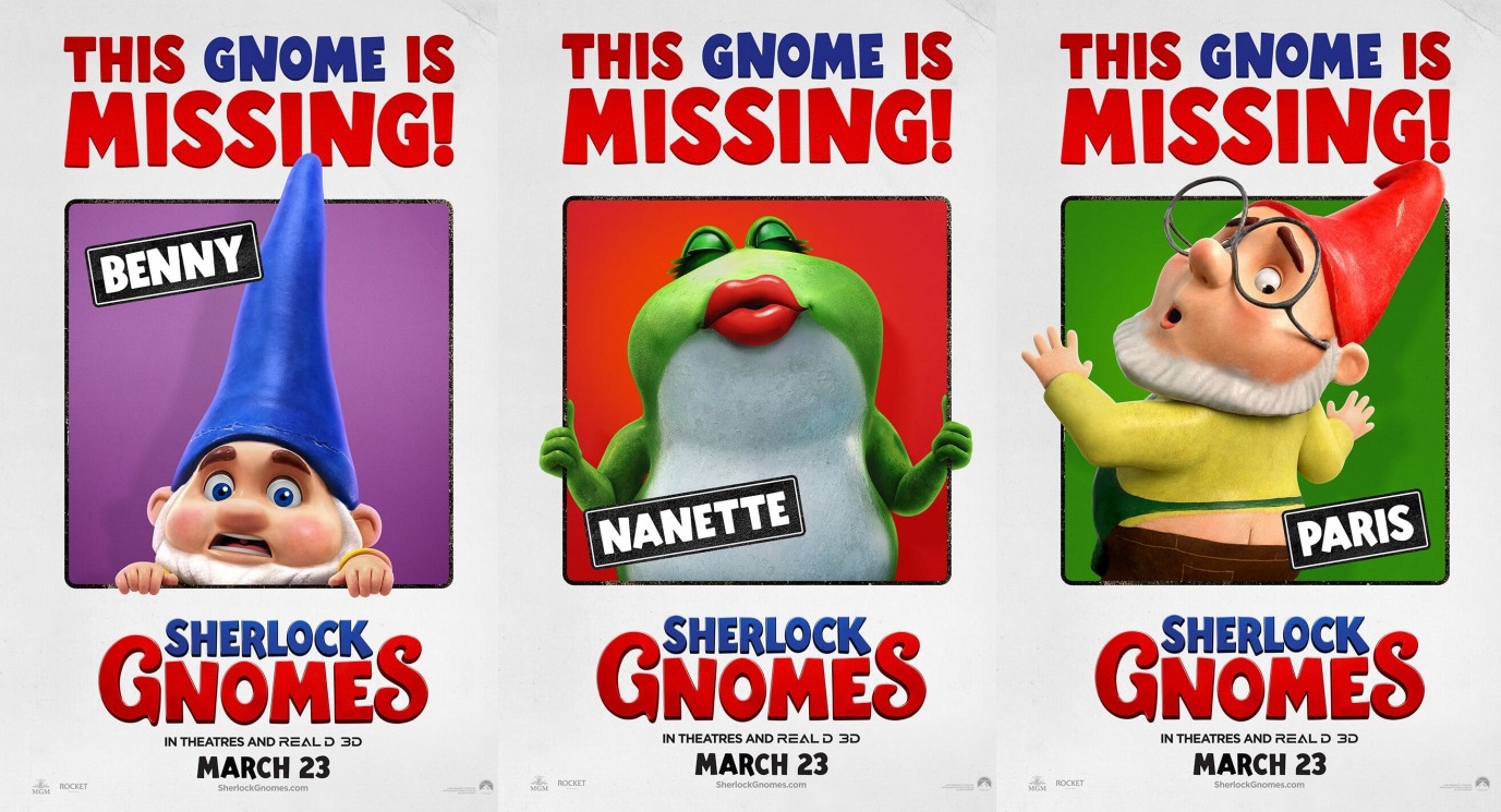 HOLLYWOOD SPY 'SHERLOCK GNOMES' ANIMATED TRAILER WITH EMILY BLUNT