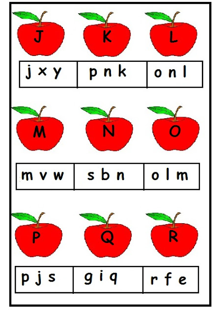 A to Z upper and lower case worksheet