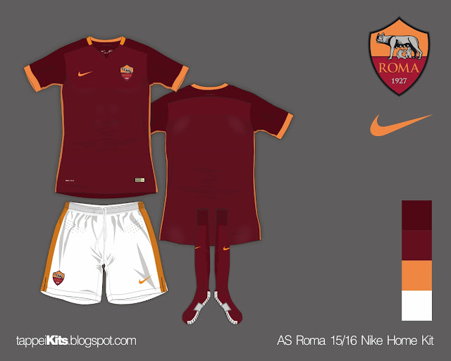 AS Roma 15/16 Nike Home Kit