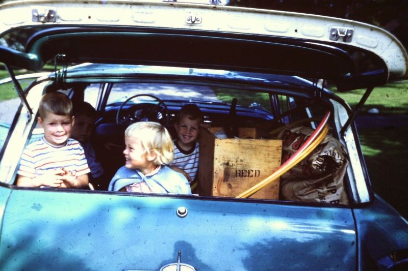Cool Pics of Children on the Rear of Station Wagons in the Past ...