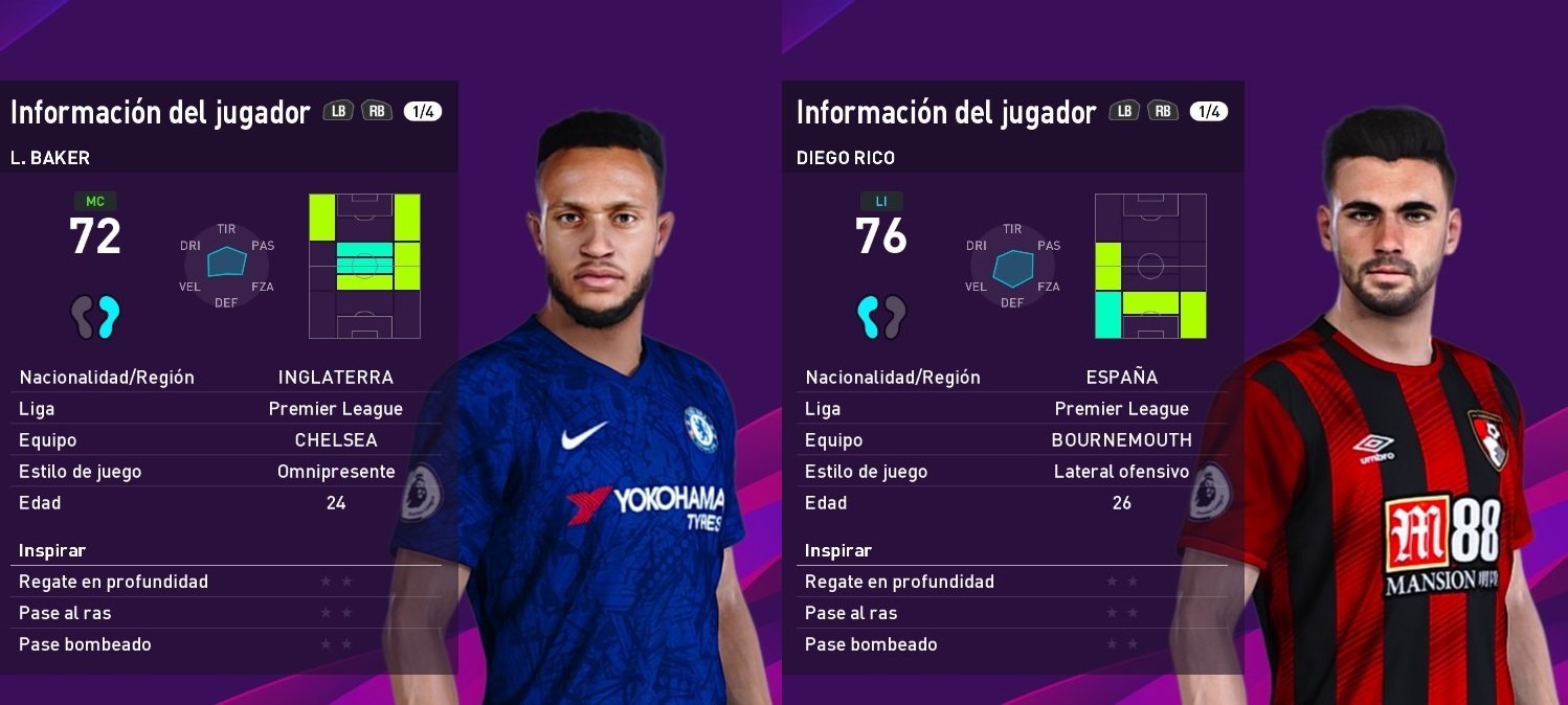 PES 2020 Faces Lewis Baker & Diego Rico by Francisco1507 ~ SoccerFandom