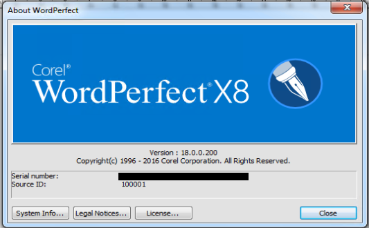 corel wordperfect office x8 serial number