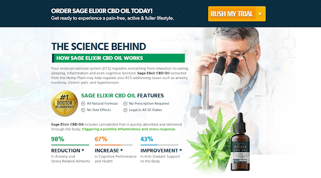 Sage Elixir CBD Oil : “100% Cannabidiol” Review, Benefits, Does It Work?