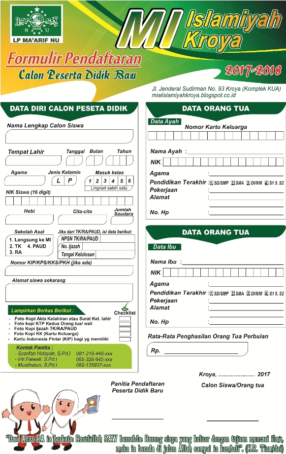 Download Formulir Pendaftaran Calon Bpd / Contoh Surat