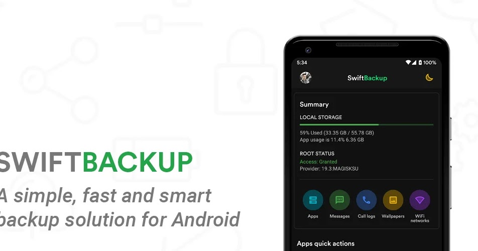 قم بتنزيل Swift Backup Full 3 2 1 برنامج نسخ احتياطي سريع وفعال لنظام الاندرويد
