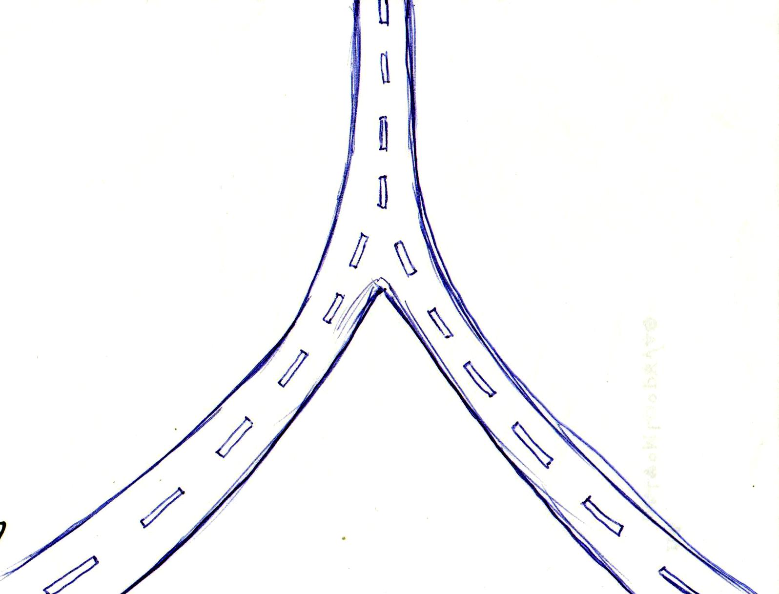 D's Sketch Blog { 115 } fork in the road