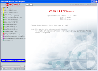 Toyota Corolla Service Manual 