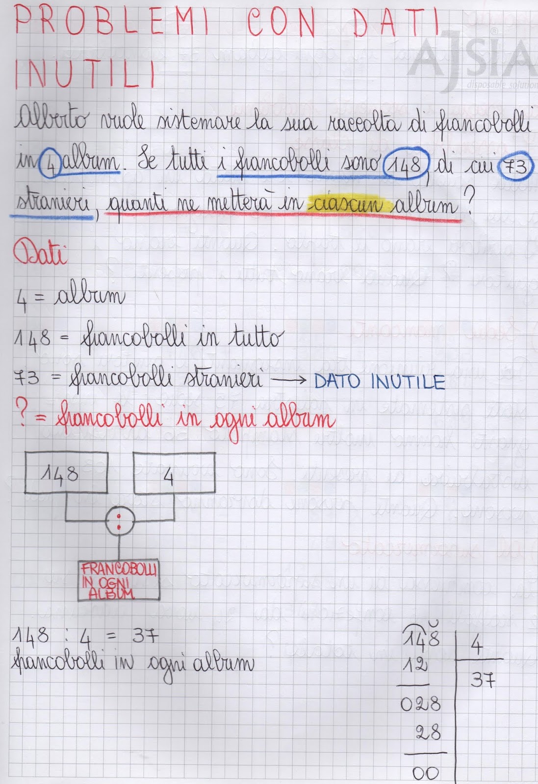 Problemi Con Dati Nascosti Classe Terza