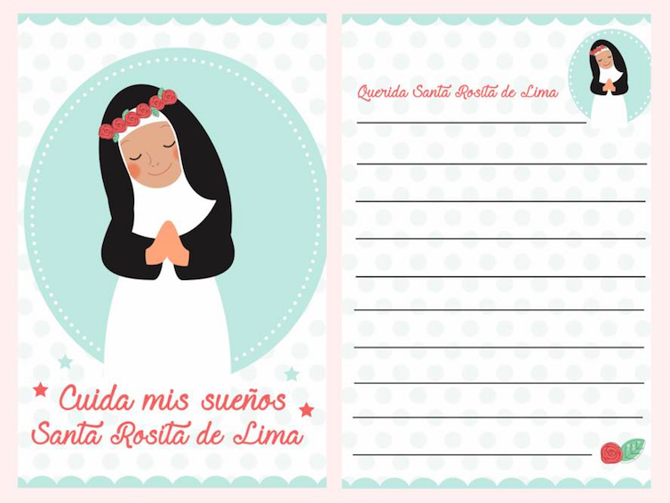 Imprimible Santa Rosa de Lima - El Baúl de Antonia