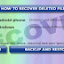How to Recover/Restore/Backup deleted files/photos from Phone/PC/Memory