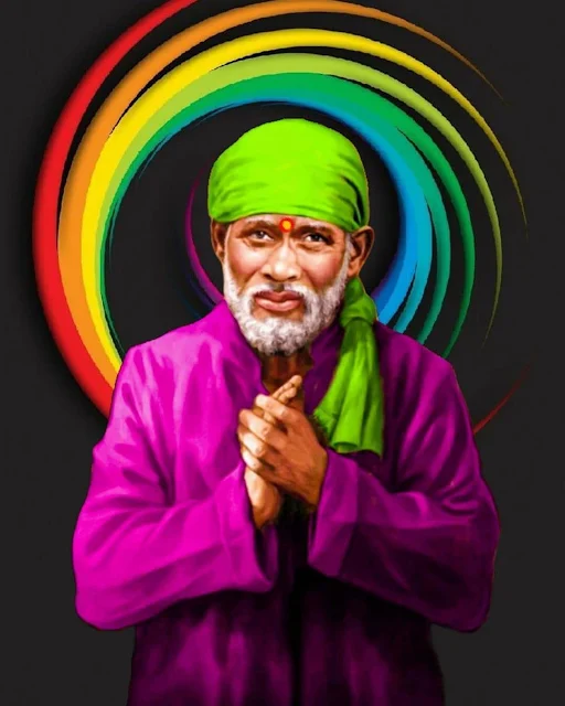 black background with sai baba images 428545.in