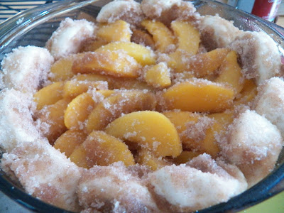 Peach Monkey Bread Cobbler