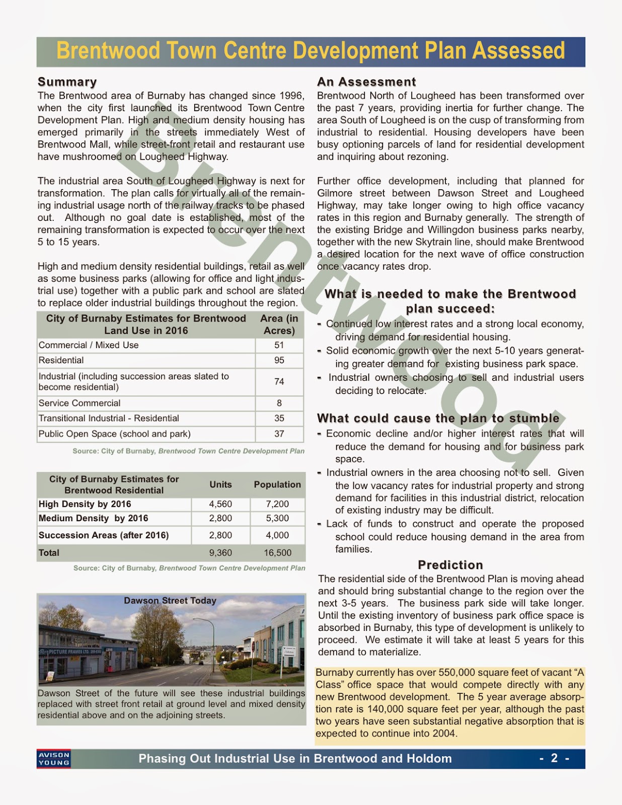 Brentwood Station Background for current and future Brentwood developments