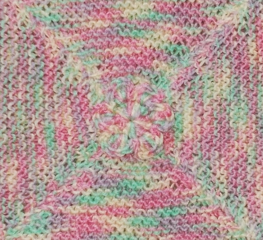 Marianna's Lazy Daisy Days Simple Garter Stitch Baby Blanket