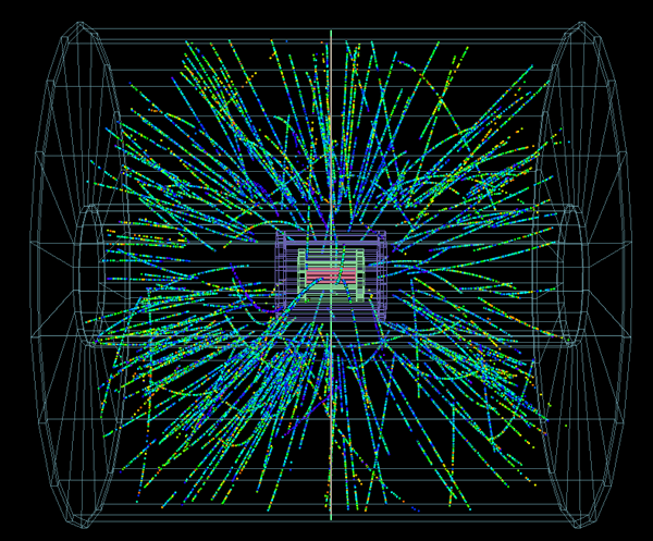 New matter. Столкновение Пучков протонов в адронном коллайдере. Столкновение частиц в коллайдере картинка. Поле Хиггса. Бозон Хиггса фото.