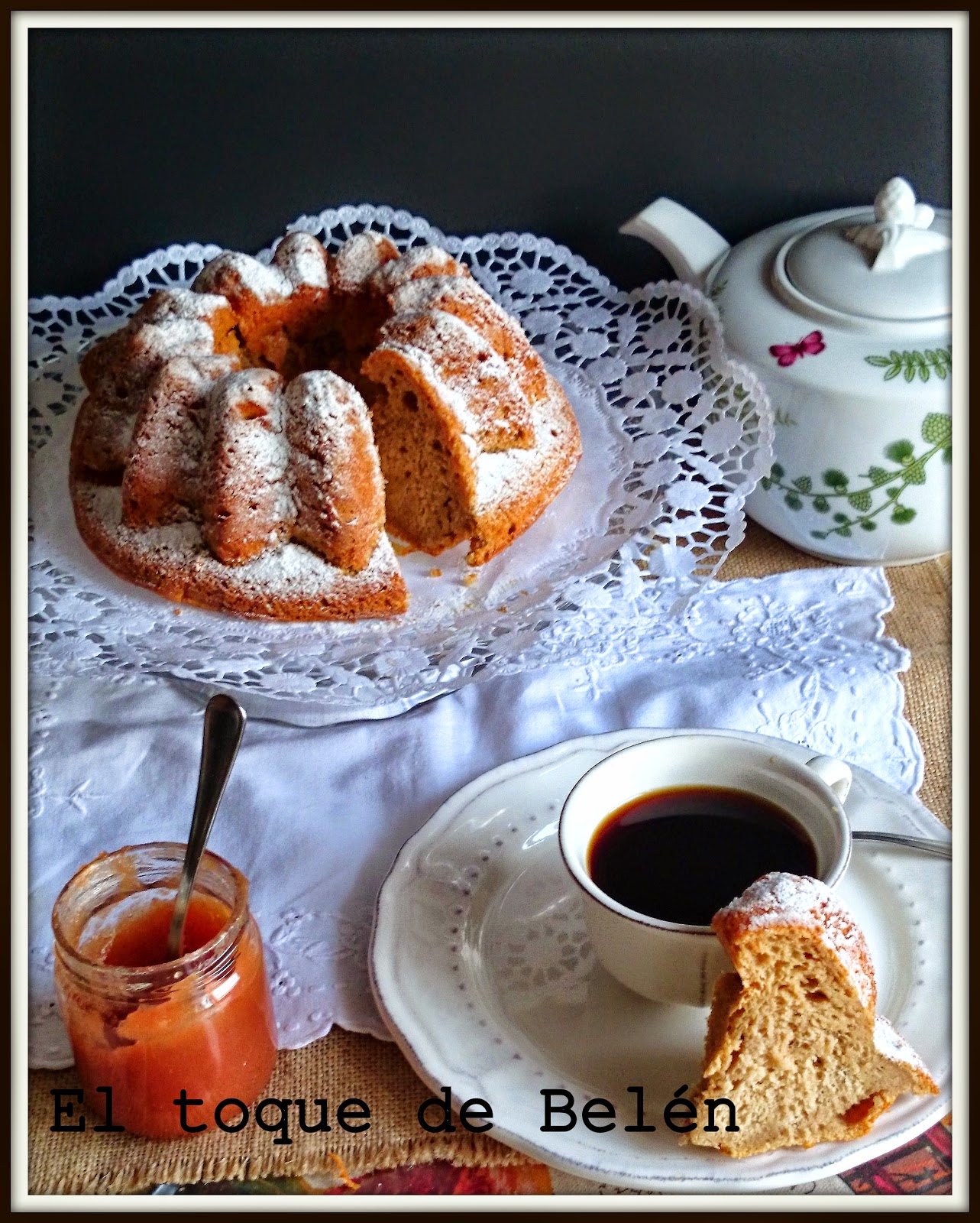 Bundt cake de mermelada de manzana
