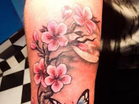 Sleeve Cherry Blossom Tree Tattoo Arm
