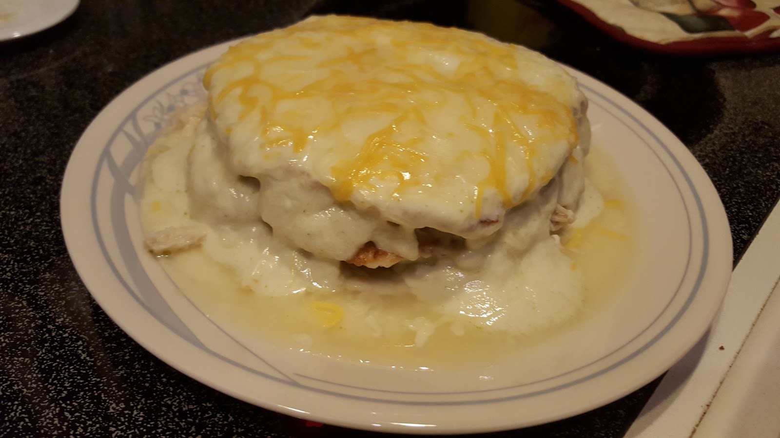 SnowWhite's Recipe Box Enchiladas with Cauliflower Tortillas and