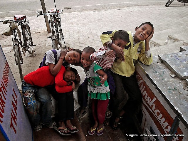 E as sempre presentes crianças