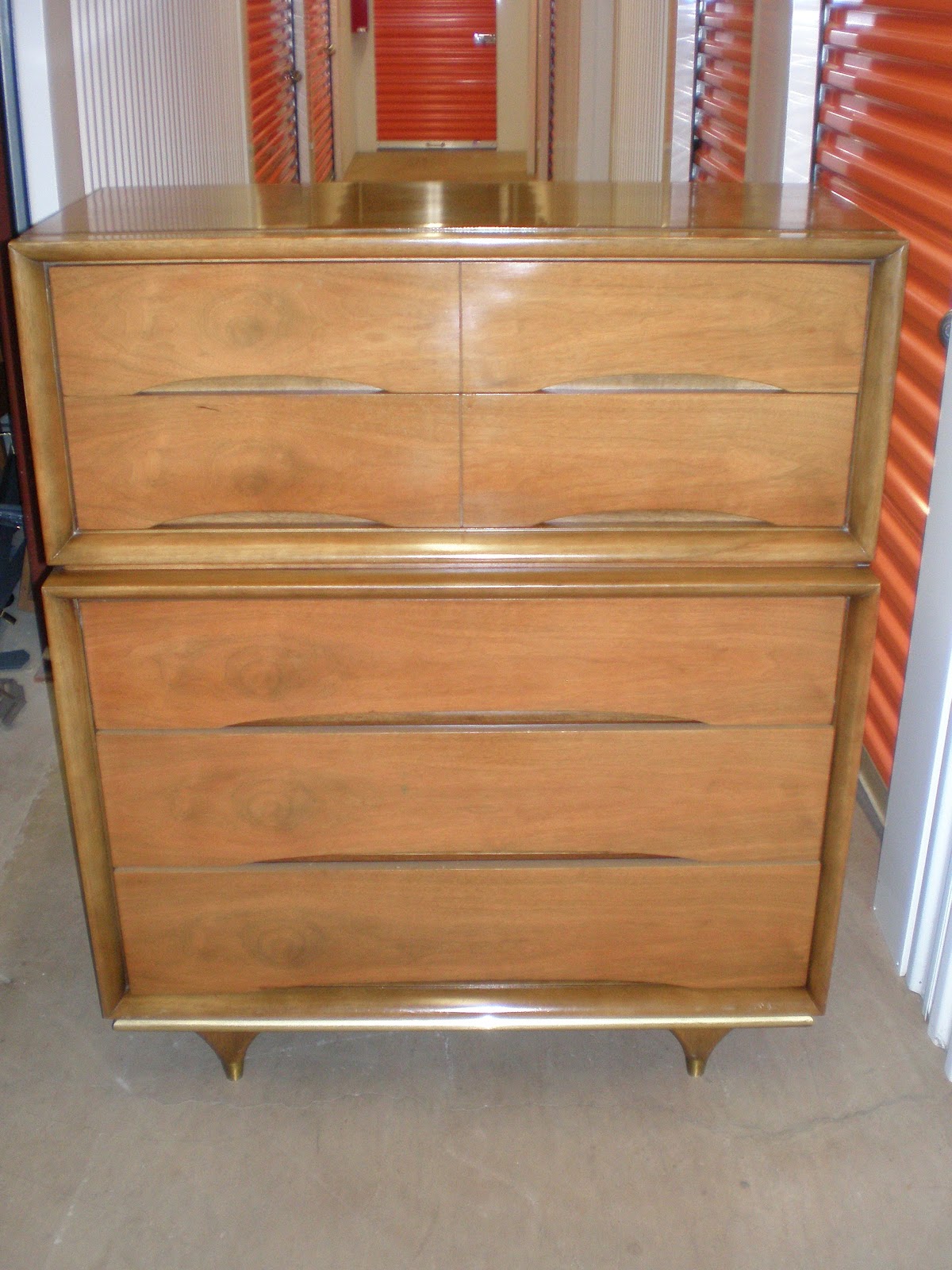 The Retrospective Modernist Kent Coffey "the Elegante" Highboy Dresser