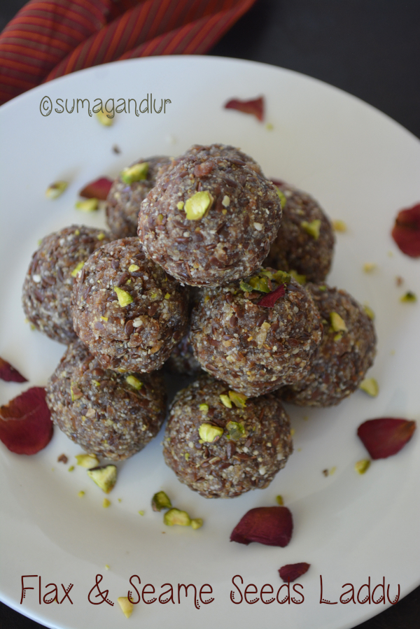 Veggie Platter Flax Seeds Sesame Seeds Laddu