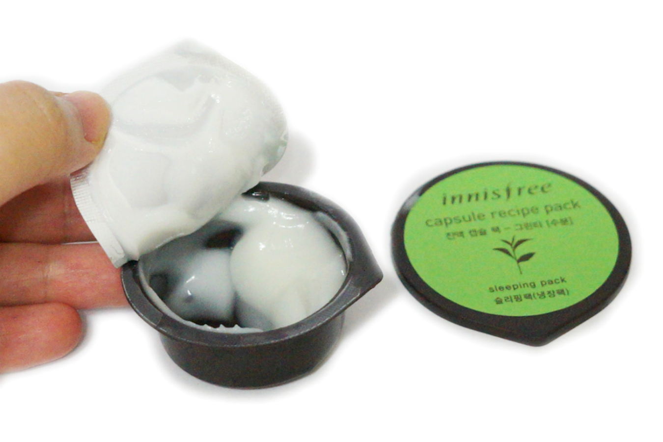 Innisfree Capsule Recipe Pack in Green Tea Review Jello Beans