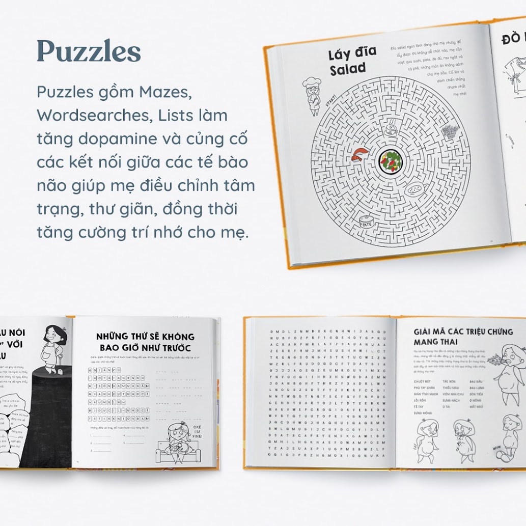 [A116] Activity book: Bộ sách thai giáo giúp Mẹ Bầu "đánh bay" stress