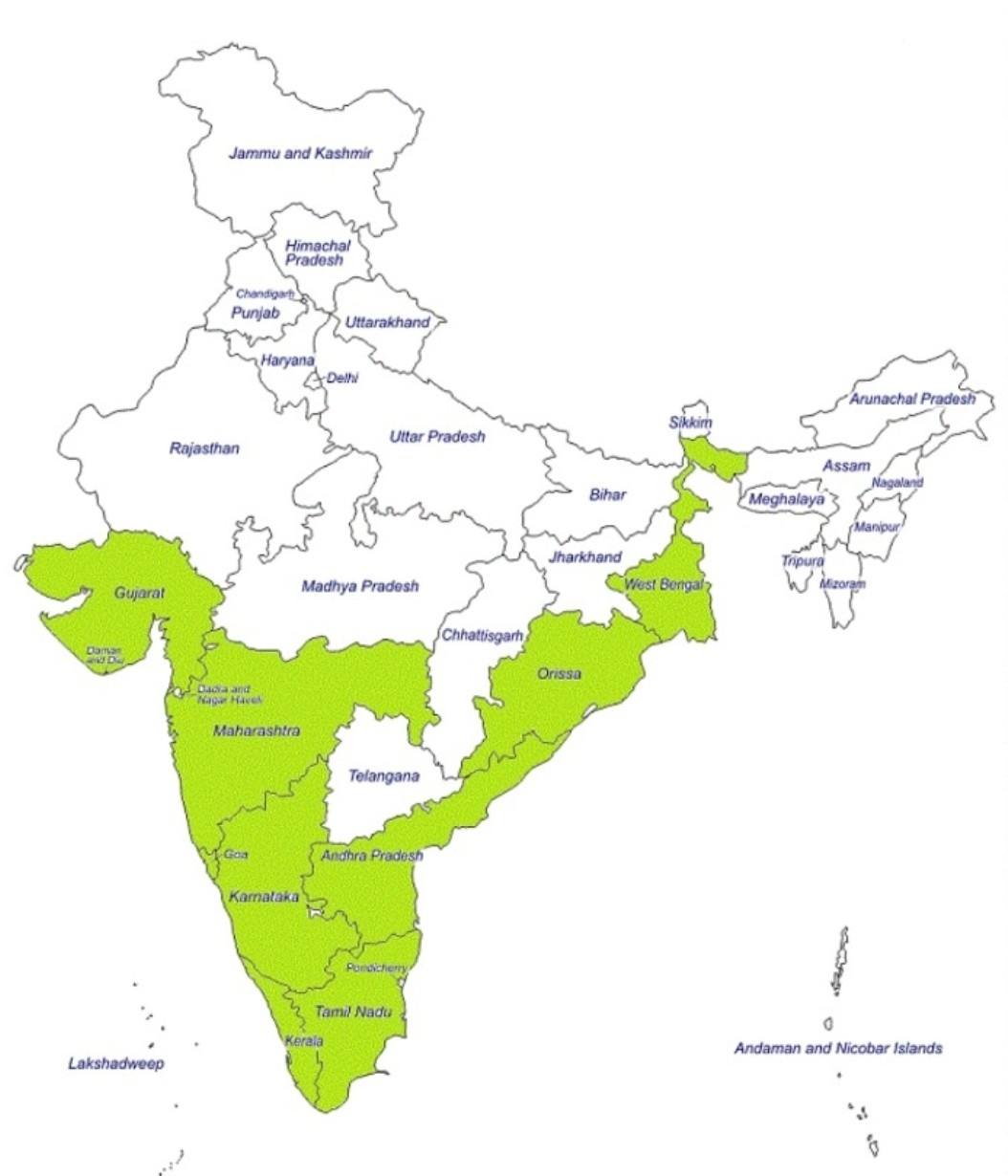 How Many States In India Are Coastal Stunsly How Many States In India Are Coastal Stunsly