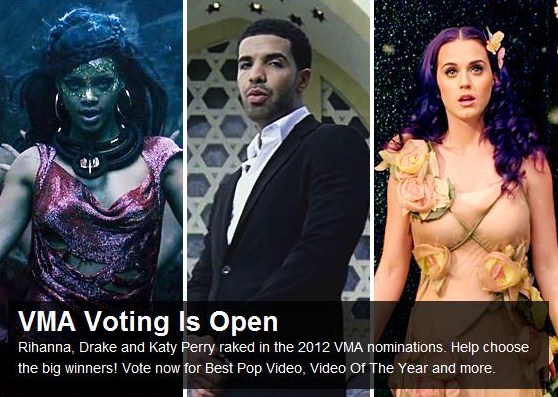HOS?: VMA 2012 voting is open...vote now!