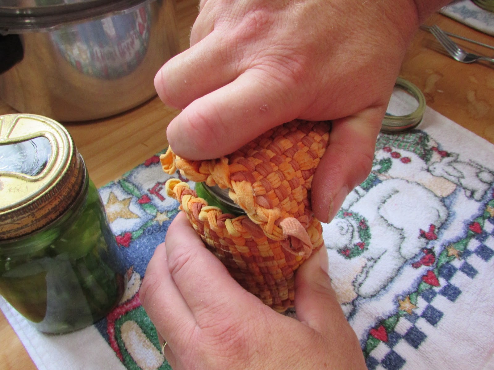 Wood Cookstove Cooking How to Can Using Glass Canning Lids and Top