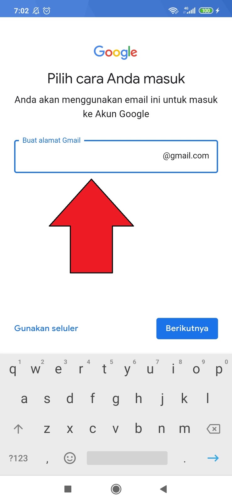 Buat email baru