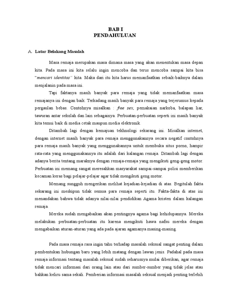 makalah seks bebas wood scribd indo