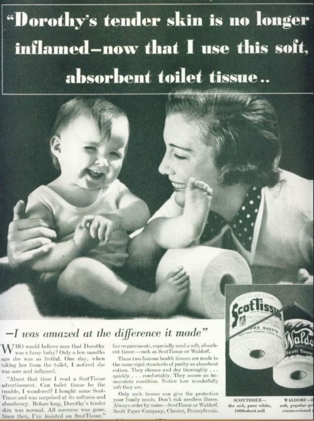 Vintage Toilet Paper Ads From the Early 20th Century Vintage Everyday